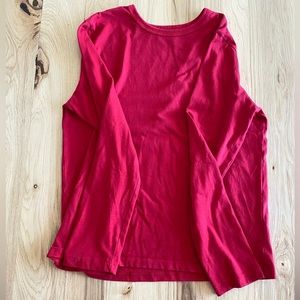 red Long sleeve shirt
